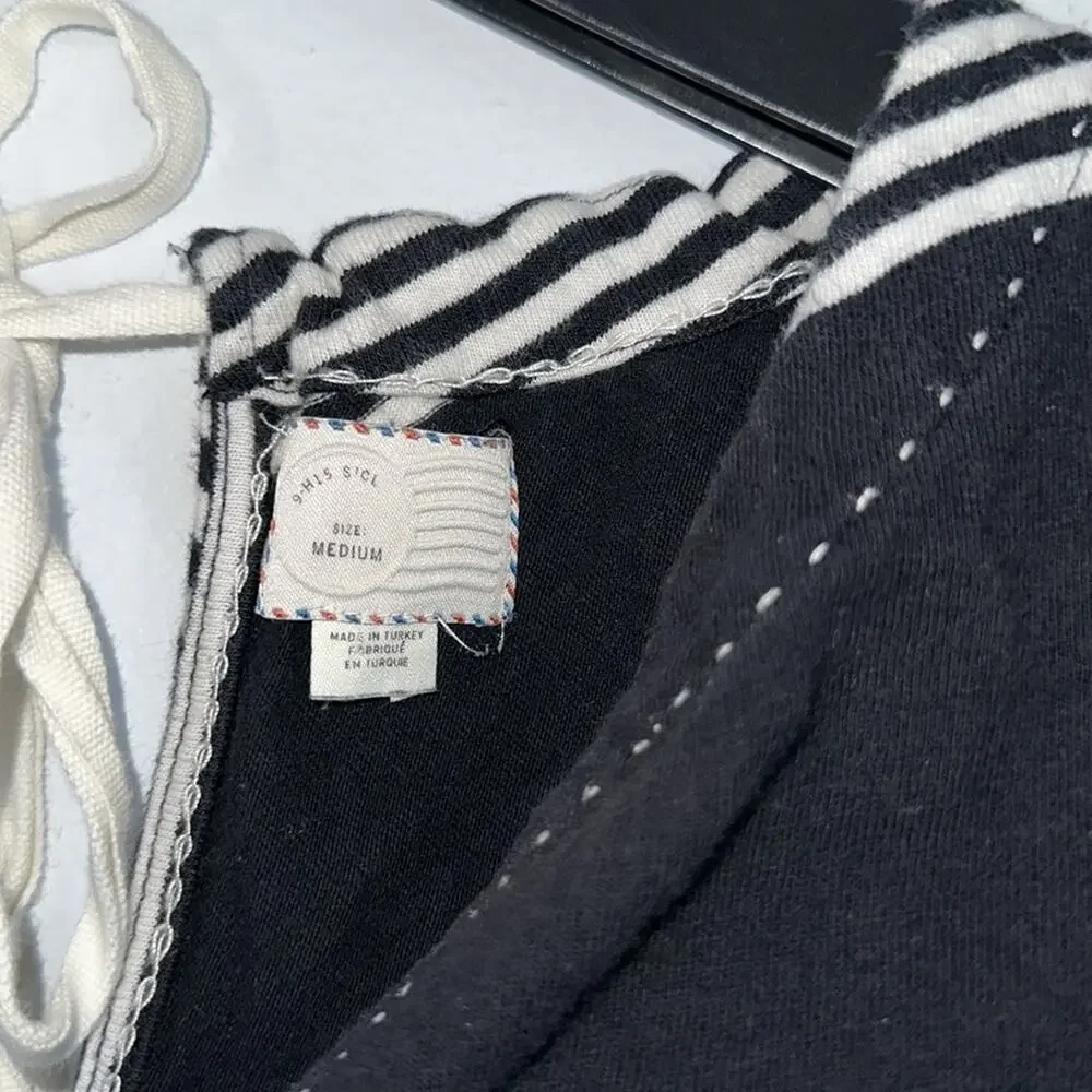 Anthropologie postmark striped soft tunic style top size medium